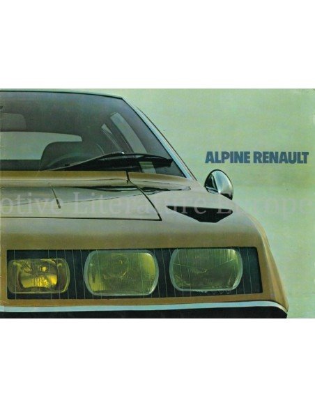 1973 RENAULT ALPINE A310 BROCHURE DUTCH
