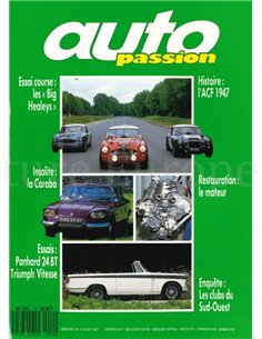 1987 AUTO PASSION TIJDSCHRIFT 10 FRANS