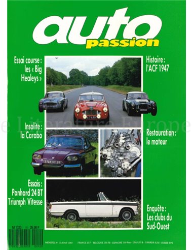 1987 AUTO PASSION MAGAZINE 10 FRENCH
