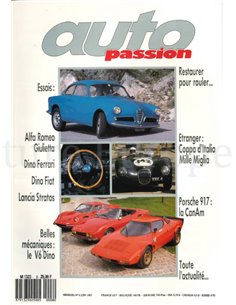 1987 AUTO PASSION ZEITSCHRIFT 8 FRANZÖSISCH