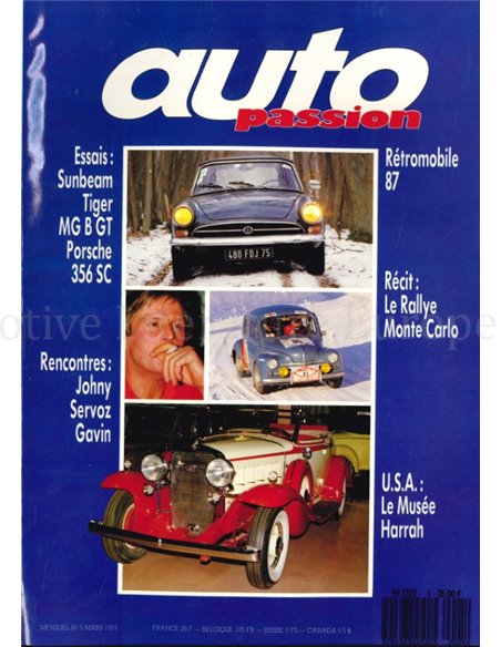 1987 AUTO PASSION ZEITSCHRIFT 5 FRANZÖSISCH
