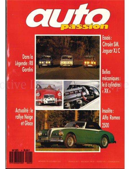 1987 AUTO PASSION ZEITSCHRIFT 4 FRANZÖSISCH