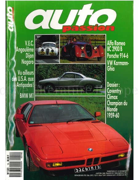 1988 AUTO PASSION TIJDSCHRIFT 19 FRANS
