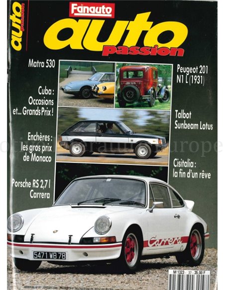1990 AUTO PASSION MAGAZINE 37 FRENCH