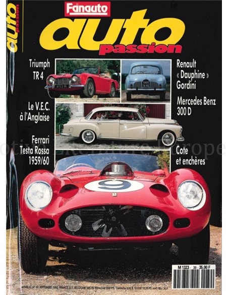 1990 AUTO PASSION ZEITSCHRIFT 39 FRANZÖSISCH