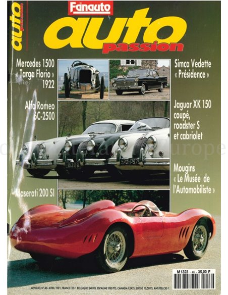 1991 AUTO PASSION TIJDSCHRIFT 46 FRANS