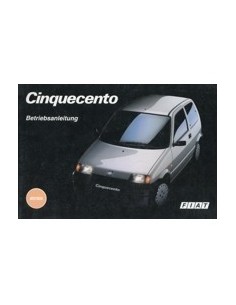 1992 FIAT CINQUECENTO INSTRUCTIEBOEKJE DUITS