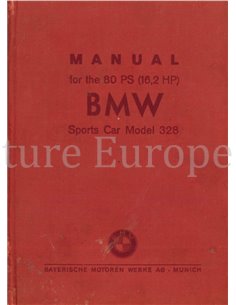 1939 BMW 328 INSTRUCTIEBOEKJE ENGELS