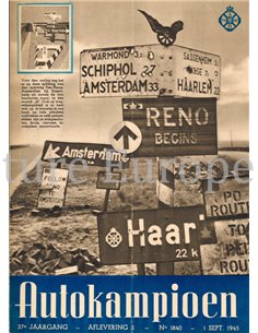 1945 AUTOKAMPIOEN MAGAZIN 5 NIEDERLÄNDISCH