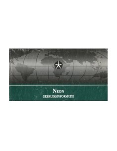 1998 CHRYSLER NEON INSTRUCTIEBOEKJE NEDERLANDS