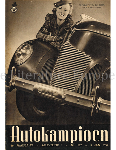 1941 AUTOKAMPIOEN MAGAZIN 1 NIEDERLÄNDISCH