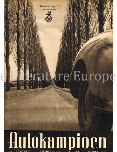 1941 AUTOKAMPIOEN MAGAZIN 7 NIEDERLÄNDISCH