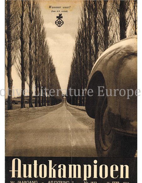 1941 AUTOKAMPIOEN MAGAZINE 7 NEDERLANDS