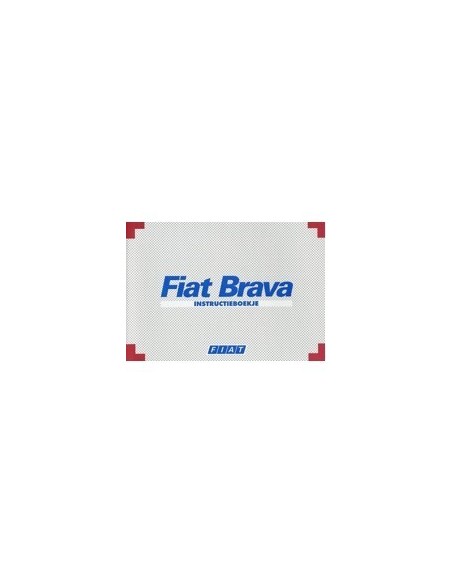 1996 FIAT BRAVA INSTRUCTIEBOEKJE NEDERLANDS