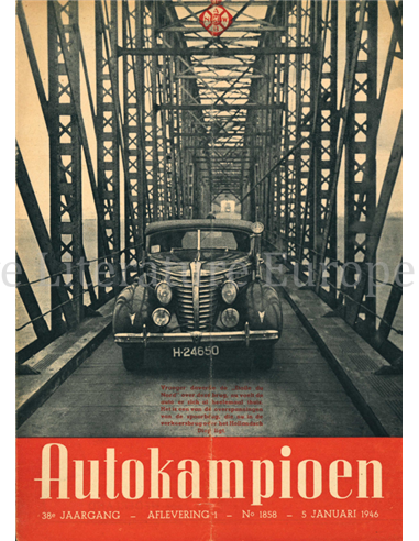 1946 AUTOKAMPIOEN MAGAZINE 1 NEDERLANDS