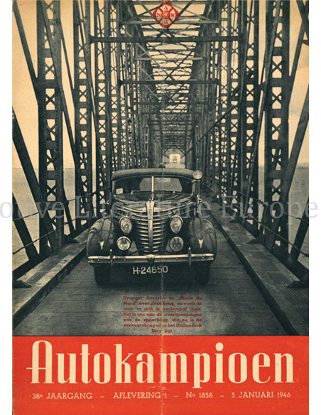 1946 AUTOKAMPIOEN MAGAZIN 1 NIEDERLÄNDISCH
