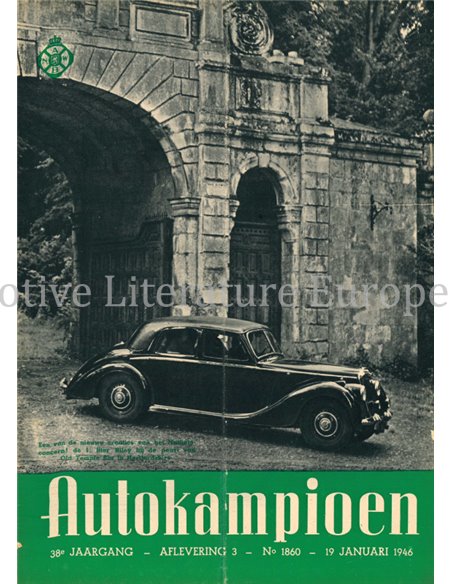 1946 AUTOKAMPIOEN MAGAZIN 3 NIEDERLÄNDISCH