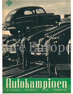 1946 AUTOKAMPIOEN MAGAZINE 5 NEDERLANDS