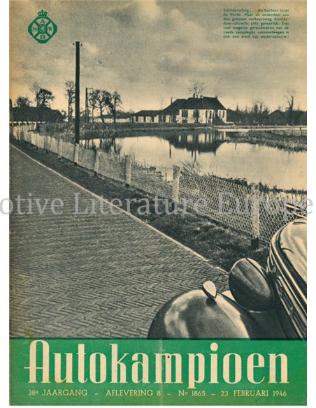 1946 AUTOKAMPIOEN MAGAZINE 8 NEDERLANDS