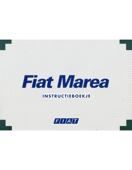 1996 FIAT MAREA INSTRUCTIEBOEKJE NEDERLANDS