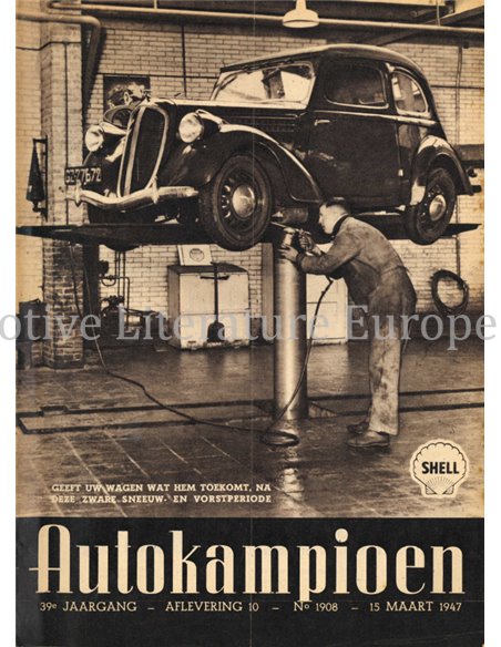 1947 AUTOKAMPIOEN MAGAZINE 10 NEDERLANDS