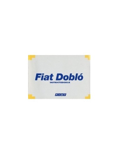 2001 FIAT DOBLO INSTRUCTIEBOEKJE NEDERLANDS