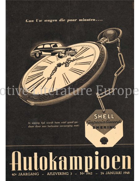 1948 AUTOKAMPIOEN MAGAZIN 3 NIEDERLÄNDISCH