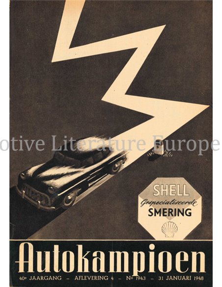 1948 AUTOKAMPIOEN MAGAZIN 4 NIEDERLÄNDISCH
