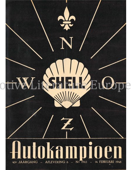 1948 AUTOKAMPIOEN MAGAZIN 6 NIEDERLÄNDISCH