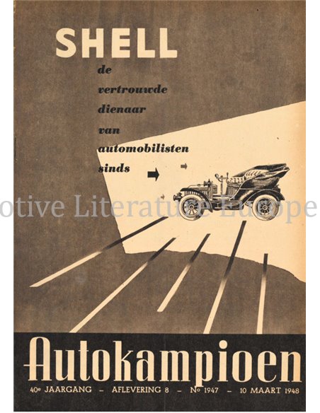 1948 AUTOKAMPIOEN MAGAZIN 8 NIEDERLÄNDISCH