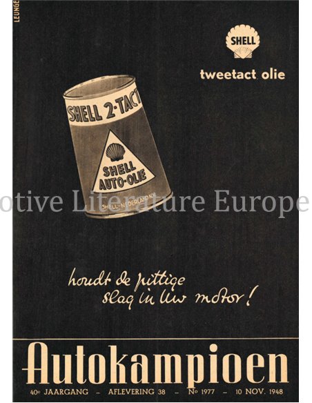 1948 AUTOKAMPIOEN MAGAZIN 38 NIEDERLÄNDISCH