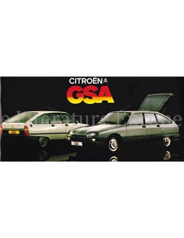 1979 CITROËN GSA BROCHURE ENGLISH