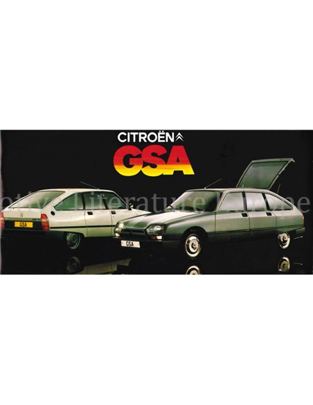 1979 CITROËN GSA BROCHURE ENGELS