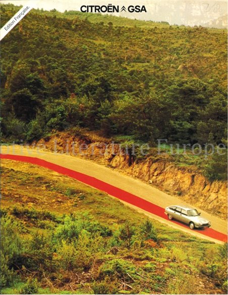 1980 CITROËN GSA PROSPEKT FRANZÖSISCH