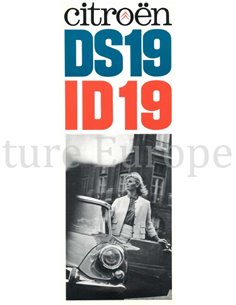 1963 CITROEN DS-19 / ID-19 BROCHURE ENGELS (USA)