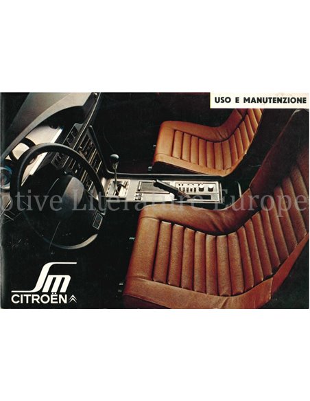 1973 CITROEN SM INSTRUCTIEBOEKJE ITALIAANS