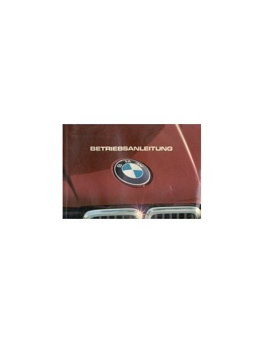 1983 BMW 3 SERIE INSTRUCTIEBOEKJE DUITS