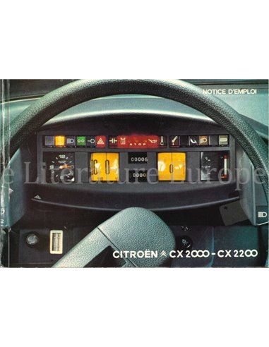 1975 CITROEN CX BETRIEBSANLEITUNG FRANZÖSISCH