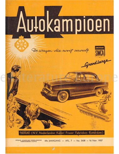 1957 AUTOKAMPIOEN MAGAZINE 7 DUTCH