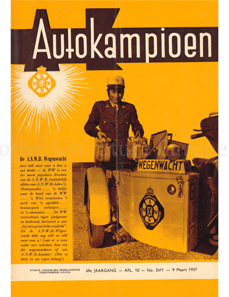 1957 AUTOKAMPIOEN MAGAZINE 10 DUTCH