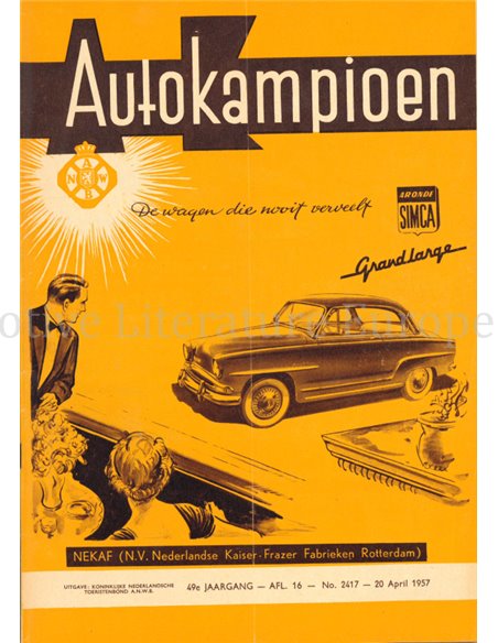 1957 AUTOKAMPIOEN MAGAZINE 20 NEDERLANDS