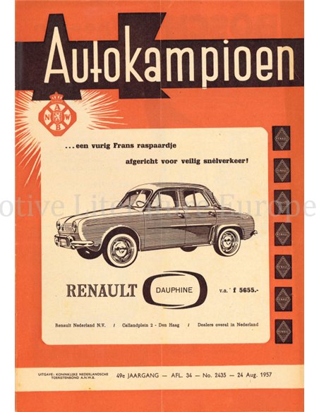 1957 AUTOKAMPIOEN MAGAZIN 34 NIEDERLÄNDISCH