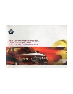 1998 BMW 3 SERIE INSTRUCTIEBOEKJE ENGELS