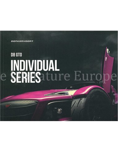 2021 DONKERVOORT D8 GTO INDIVIDUAL SERIES BROCHURE ENGLISH