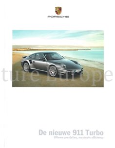 2010 PORSCHE 911 TURBO HARDCOVER PROSPEKT NIEDERLÄNDISCH
