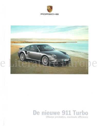 2010 PORSCHE 911 TURBO HARDCOVER PROSPEKT NIEDERLÄNDISCH