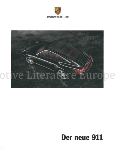 2009 PORSCHE 911 CARRERA & TARGA HARDCOVER PROSPEKT DEUTSCH