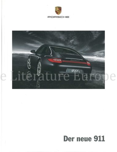 2008 PORSCHE 911 CARRERA HARDCOVER BROCHURE DUITS