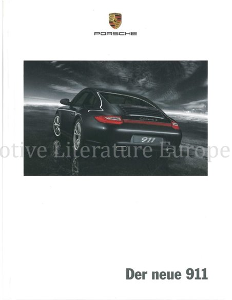 2008 PORSCHE 911 CARRERA HARDBACK BROCHURE GERMAN