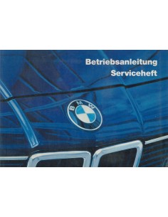 1985 BMW 7 SERIE INSTRUCTIEBOEKJE DUITS